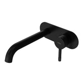 Parisi Tondo II Wall Mixer with 190mm Spout on Elliptical Plate | Matt Black